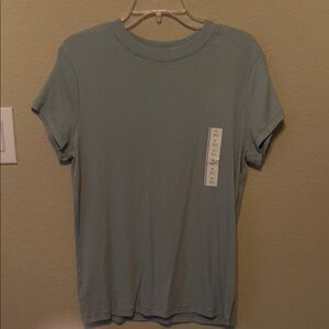 NWT Gray/Green Ribbed T-Shirt